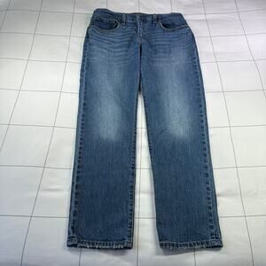 Levi’s Premium Jeans Womens 30 Blue Middy Straight Leg Mid Rise Medium Wash